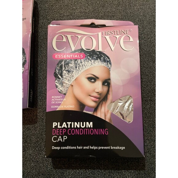 platinum, Firstline evolve essentials platinum, deep conditioning, cap two pack - Picture 1 of 4